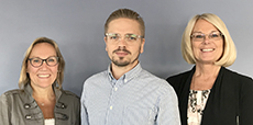 Marlene Berglund, Daniel Kjellsson och Lotta Eriksson 