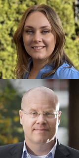 Julia Wiklund och Tobias Hansson