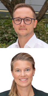 Niklas Cerovina och Clara Källrot
