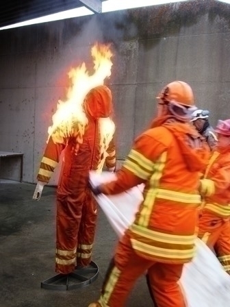 Foto från Brandutbildning 2014
