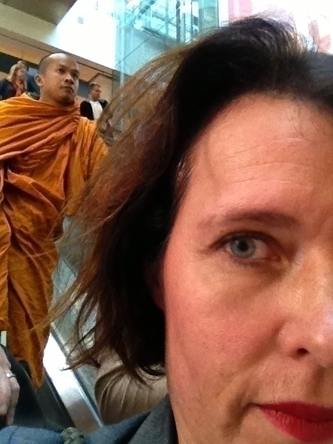 selfie med munk